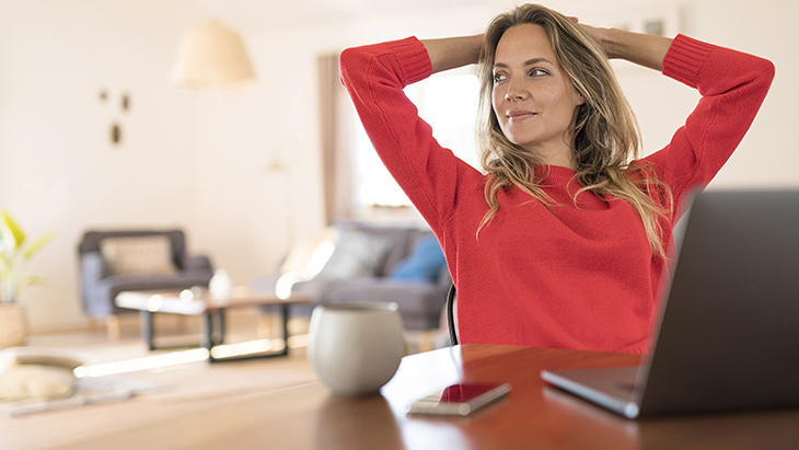 Professional embracing flexible working