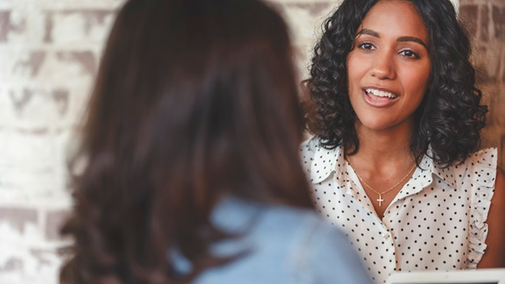 Women conducting an interview