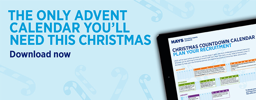 Christmas Hiring 2022 Ireland Recruitment Christmas Countdown Calendar 2021 | Hays